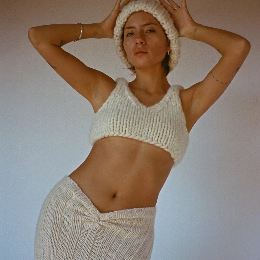 NWT Nia Thomas Melbourne Sweater Crop Top